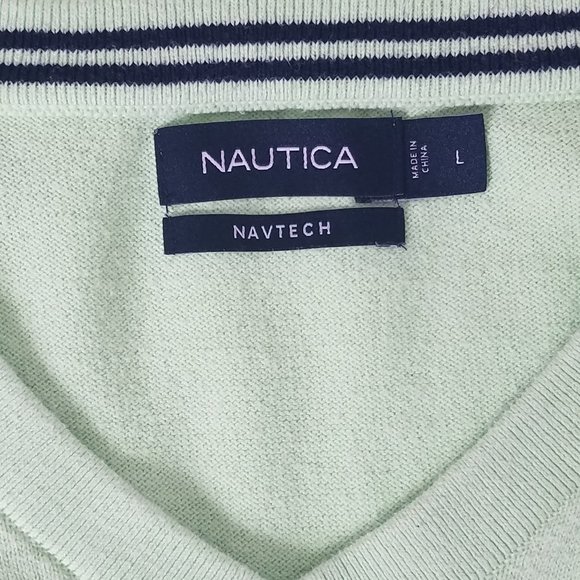 Mens NAUTICA Navtech V-neck Sweater - Picture 8 of 9